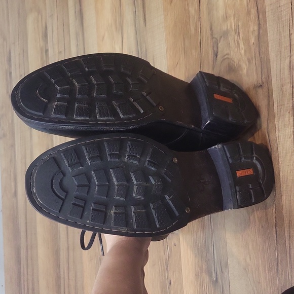 COLE HAAN Nike Air Black Leather Military Boot - O11062 - Picture 9 of 15